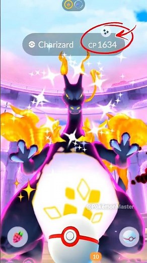 Let’s GO! ✨ Shiny Gigantamax Lizard with Wings in Pokemon GO.