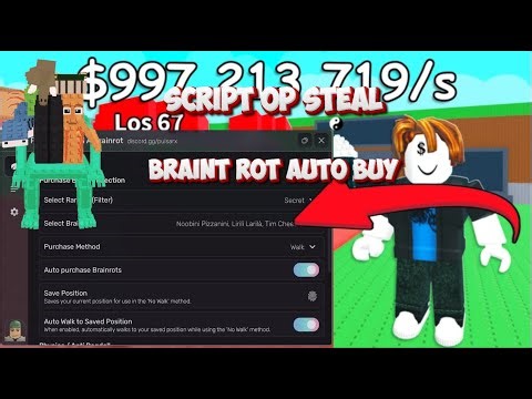 🔥 Pulsar X Hub 2025 | BRAINTROT Stealer + AUTO BUY + AUTO TP + GOD MODE (Key Needed)