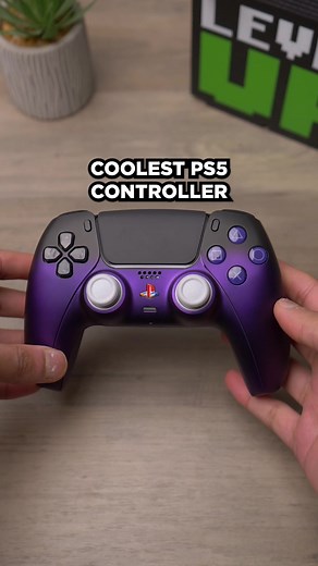 Custom Gradient Purple PS5 Controller with Clicky Buttons and Mouse Triggers