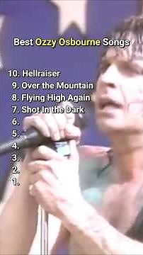 Top 10 Best Ozzy Osbourne Songs #ozzyosbourne #top10 #bestsongs #bestmusic