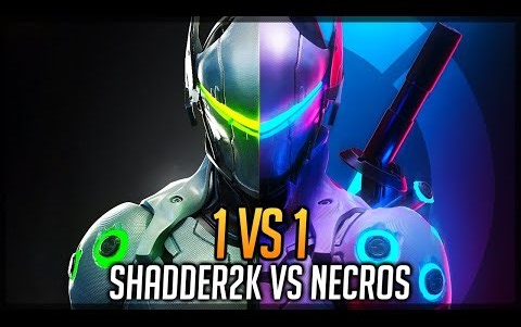 Shadder2k VS Necros  最强源氏玩家SOLO赛      2 Best Genji In 1v1 Duel - 1v1 Genji