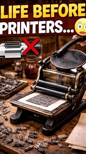 Life Before Printers🖨️😳| How People Printed Without Modern Technology🖨️📜