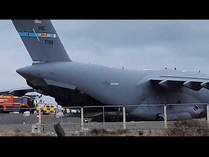 United States Air Force Boeing C-17A Globemaster III In and Out of Knock (NOC) RCH4176 April 2023