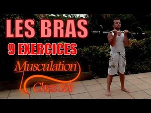 9 exercices musculation bras avec haltères et barre