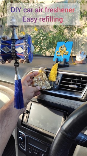 DIY Organic air freshener easy refilling #cartips #shorts