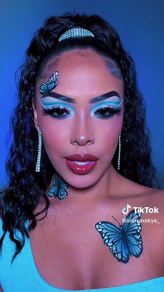Blue Butterfly Makeup Ideas and Tutorial
