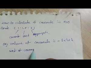 How to calculate concrete volumes