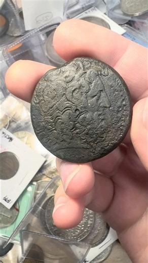 100 BC Greek Egypt Zeus Bronze Ptolemaic Tetradrachm