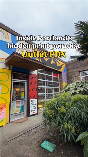 Portland Mercury on Instagram: "Inside Portland’s hidden print paradise: Outlet This gorgeous shop even features a local zine library! @outletpdx is a locally-owned risograph print studio and workshop that hosts tons of community classes, in addition to offering one-on-one and private sessions. This vibrant shop is filled with amazing prints in case you need a mood boost this winter. Co-owner Leland Vaughan also notes the shop has a large selection of protest posters, and the community is invite