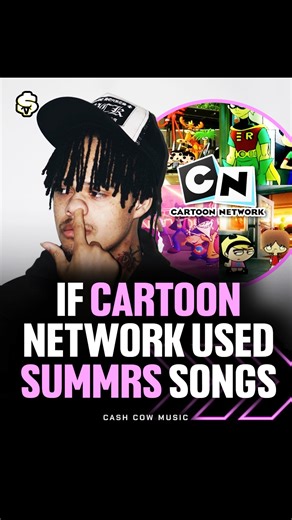 Cash Cow Music on Instagram: "Do you remember the mini Cartoon Network bumpers you’d get during an ad break? A fan recently went viral for their fan made versions of CN bumpers that had Summrs instrumentals playing in the background of it. And for some reason, these instrumentals fit seamlessly because of its calm melodies. What do you guys think of these bumpers? 👾 - Via: itzalrt 🐮 – Follow @cashcowmusic for more underground rap content ⚡️ – Spotify playlist in bio #summrs #lucki #cartoonnetw