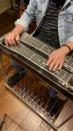 Pedal Steel Guitar Riff’n (Lay,Lady,Lay) Bob Dylan #shorts #tutorial #pedalsteelguitar #live