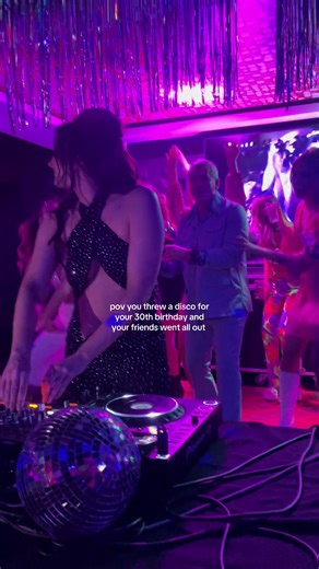 Disco-Themed 30th Birthday Celebration Ideas