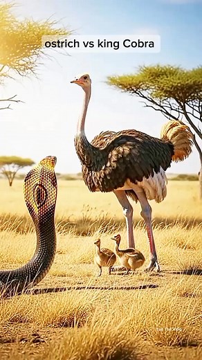 Ostrich vs snake #ostrich #snake #Wildlife #fblifestyle #safetyfirst #uploadlangarawaraw #AlwaysThinkPositive #ForEntertainmentPurposesOnly | Ton Ton Vlog