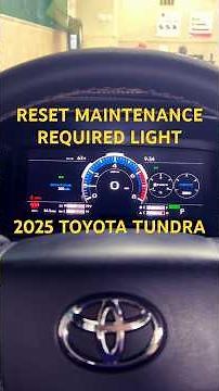 2025 Toyota Tundra Maintenance Reset (Step-By-Step) #diyrepair #maintenance #toyota #tundra #service