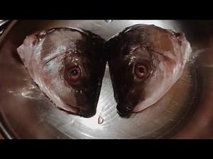 Fish 🐟 head fry recipe prepared by granny / Fish head fried and crushed recipe
