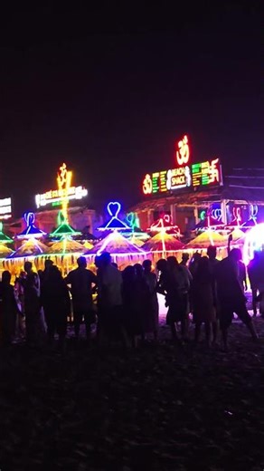 Calangute beach Goa night view