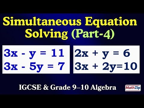 Simultaneous Linear Equations (Part 4) | IGCSE & Grade 9–10 Algebra