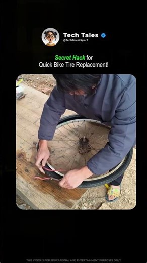 Magic Rope Trick for Bike Tires