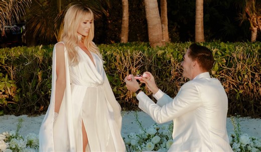 PICS: Paris Hilton renews wedding vows after surprise re-proposal