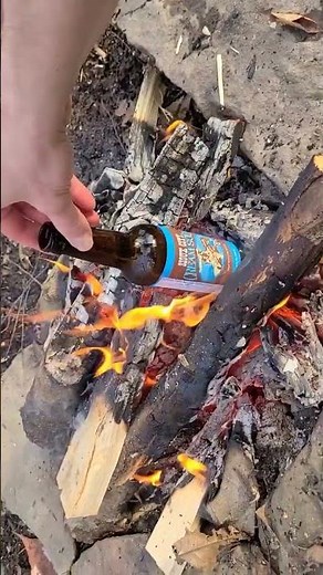 Boil water in a glass bottle