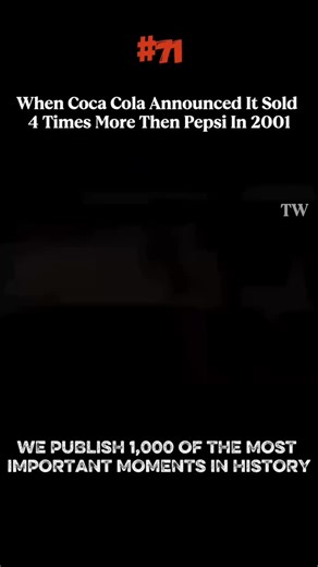 HistoryVerse on Instagram: "2001: After Coca-Cola claimed much higher sales, Pepsi responded with a clever ad—a kid buys two Cokes just to stand on them and reach the Pepsi button. No words needed. Simple idea, sharp message."