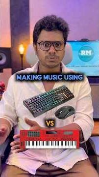 Making music with a Keyboard & Mouse vs MIDI Keyboard 🎹💻#musicproduction #midikeyboard