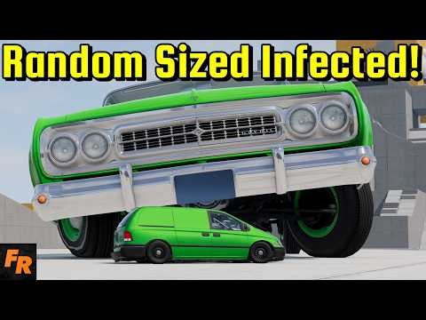 Infected But With Random Sized Cars! - BeamNG Drive