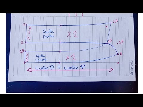 Pattern making and sewing of shirt collars: learn to make all sizes #sewing