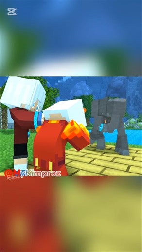 Have JJ and Mikey turned into stone? 🥺🪨😮 Minecraft