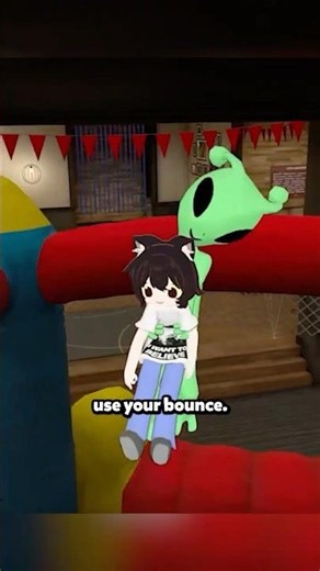 Jonny found a bouncy castle. Glorp found a new fear 👽🏰
