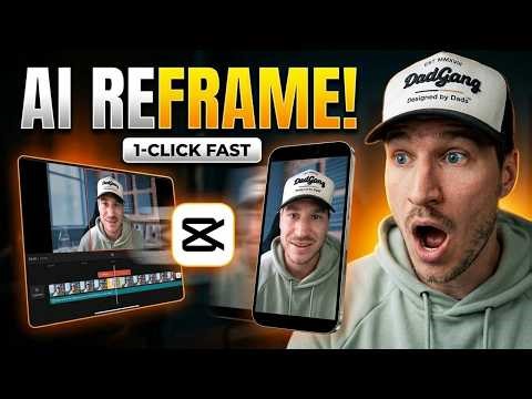 CapCut AI Reframe Tool Is INSANE (And It’s FAST)