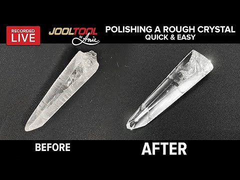Polishing a Rough Crystal Quick & Easy on the JOOLTOOL - LIVE with Anie