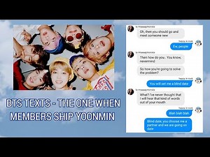 BTS TEXTS - the one when members ship yoonmin | YOONMIN