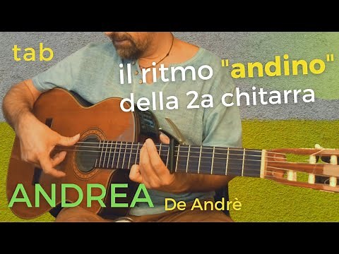 ANDREA (De André) - Tutorial 2ª Chitarra: Ritmica Andina e Incastri Chitarristici #deandrè #andrea