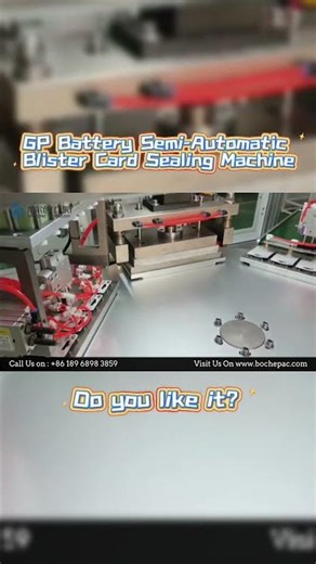 BC-400S GP Battery Semi-Automatic Blister Card Sealing Machine#blisterpackingmachine#packingmachine