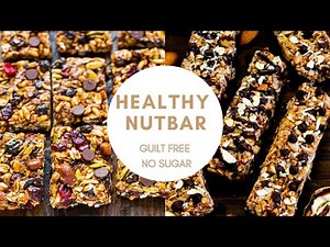 Healthy Nut Snack Bar || Guilt Free, Healthy Snack On The Go || The Baking Kitchen