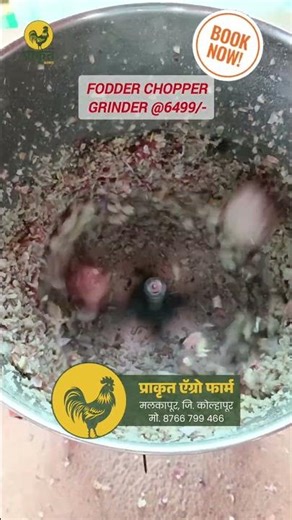 FODDER CHOPPER GRINDER BOOK TODAY MOTOR: HEAVY DUTY RPM: 1350r/m WARRANTY: 6 MONTHS ON MOTOR