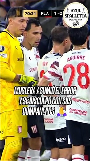 ​"SOY BASTANTE GRANDE PARA ENTENDER CUÁNDO ERRO" 🧤 La autocrítica de Muslera