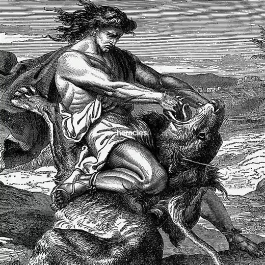 #GREEKMYTHOLOGY In Greek mythology, Heracles is one of the greatest and most famous heroes, known for his incredible strength, endurance, and the difficult trials he had to overcome. He is a central figure in many Greek myths and represents both heroic power and human struggle. Heracles is the son of Zeus and a mortal woman named Alcmene. Because he is the child of Zeus, Heracles is a demigod. However, this also causes problems for him, because Zeus’s wife Hera becomes jealous and directs her an