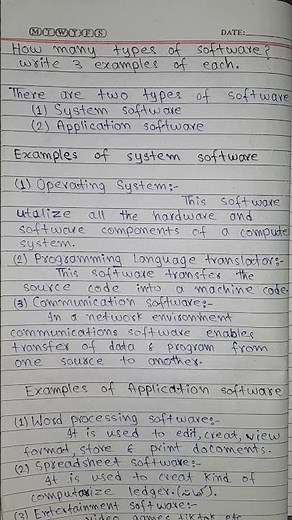 Types of software with Examples