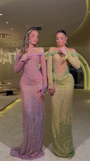 To order these dresses DM reineecouture A pair of fully embellished gowns designed with refined