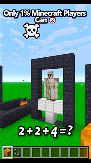🤡Only 1% Minecraft Players Know Where did it go iron golem ? in Minecraft #minecraft