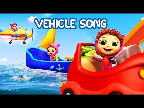 Vehicle Song (Learn Colors) | Educational Nursery Rhymes with Baby Joy Joy