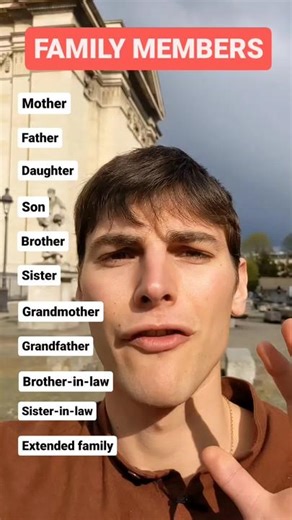 Family members in 🇫🇷 Expanding your vocabulary is always a great way to improve your French skills! Here are some French words you should know. Let me know which of these words you already knew and which ones were new to you! 🇫🇷📖💬 If you want to learn more French vocabulary, just follow me😜 A demain pour ta prochaine leçon 😘 #learnFrench #vocabulary #family #members #languageLearning #frenchteacher #speakfrench #french #frenchonline #francais #frenchteachercarlito #easyfrench #frenchword