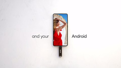 SanDisk 256GB iXpand Flash Drive Luxe with Lightning and USB-C connectors - Works with iPhone 14 and older – SDIX70N-256G-GN6NE