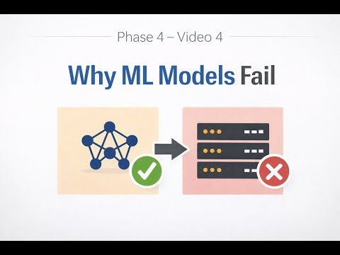 Phase 4 – Video 4 | Common ML Production Failures (Why Models Fail in the Real World)