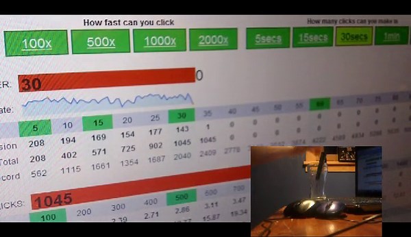 Most Mouse Clicks In 10 Seconds