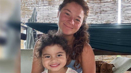 Andi beams with pride as daughter Lilo competes in first national surfing event