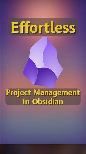 Easy Project Management 🚀 Obsidian Bases #obsidian #projectmanagement