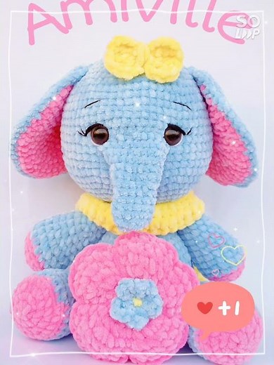 free Elephant amigurumi pattern/ crochet elephant tutorial / free